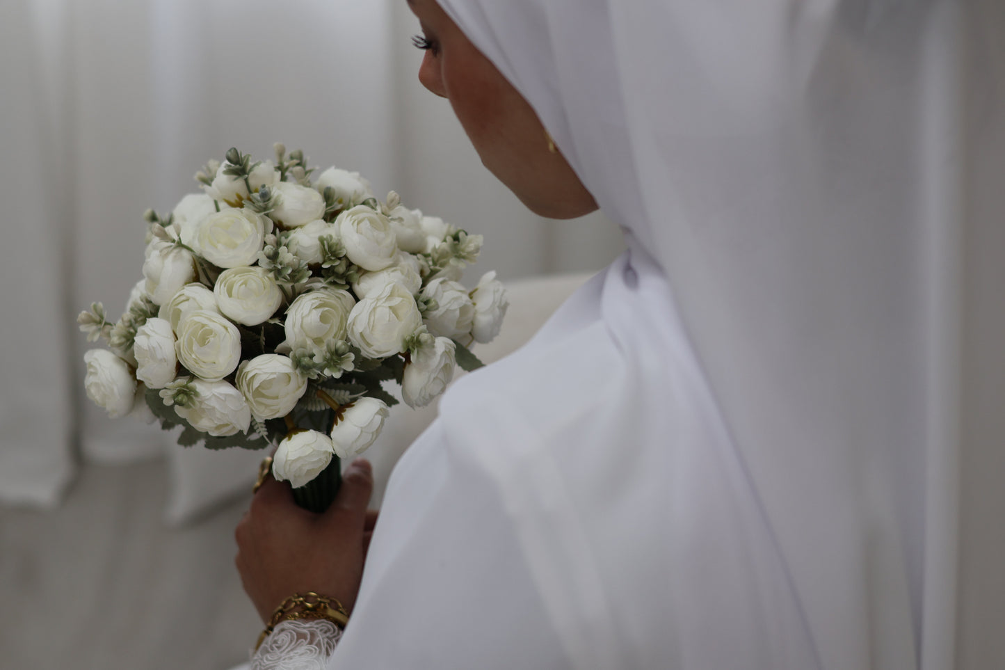 Pure White - Premium Chiffon