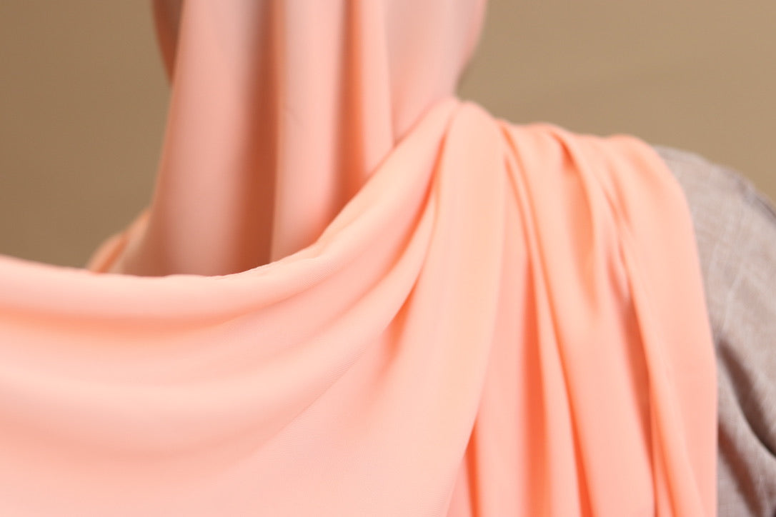 Coral - Premium Chiffon
