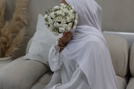 Pure White - Premium Chiffon