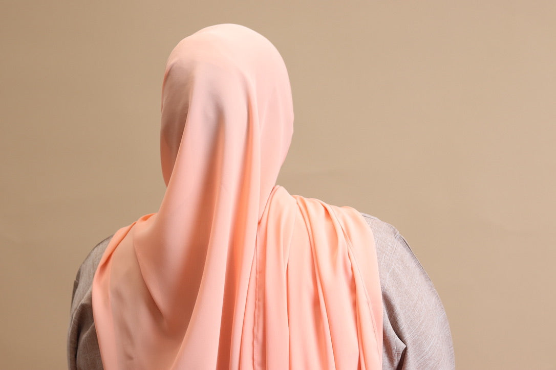 Coral - Premium Chiffon